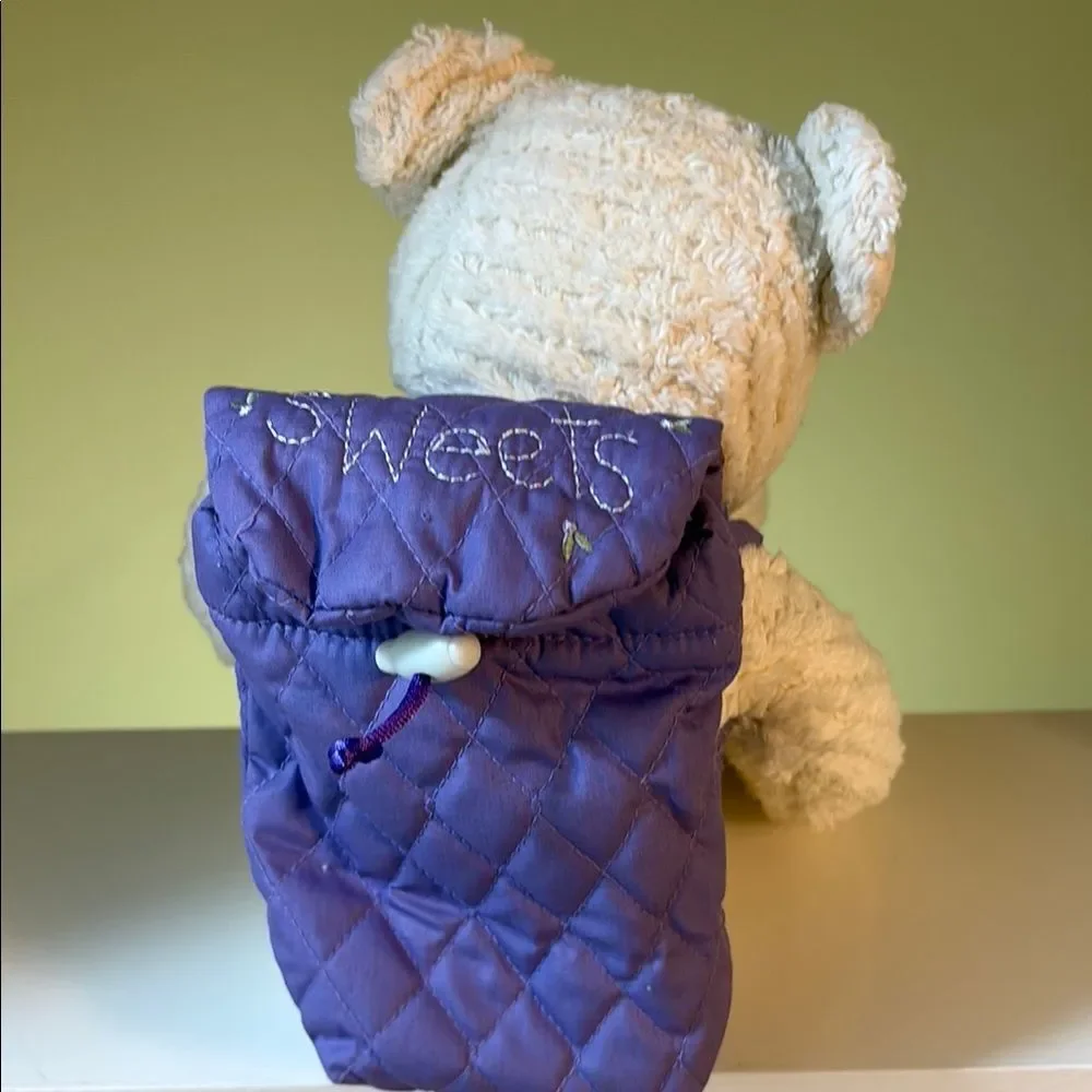 Bath & Body Works Cream and Purple Decor Accent